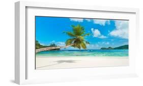 Tropical beach, Seychelles-null-Framed Giclee Print