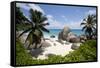 Tropical Beach, Seychelles-Paul Souders-Framed Stretched Canvas