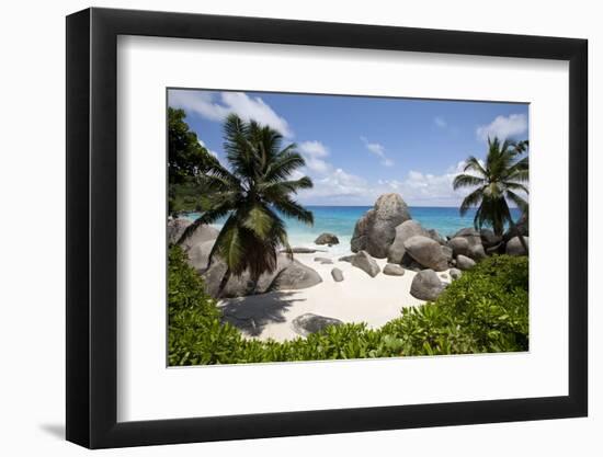 Tropical Beach, Seychelles-Paul Souders-Framed Photographic Print