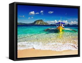 Tropical Beach, South China See, El-Nido, Philippines-DmitryP-Framed Stretched Canvas