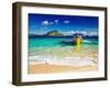 Tropical Beach, South China See, El-Nido, Philippines-DmitryP-Framed Photographic Print