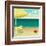 Tropical Beach Summer Poster-LanaN.-Framed Art Print