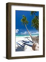 Tropical Beach View-pashapixel-Framed Photographic Print