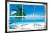 Tropical Beach Window-null-Lamina Framed Poster