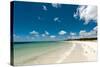 Tropical Beach with Blue Sky and White Sand-Will Wilkinson-Stretched Canvas