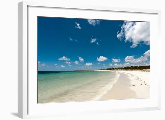 Tropical Beach with Blue Sky and White Sand-Will Wilkinson-Framed Photographic Print