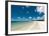 Tropical Beach with Blue Sky and White Sand-Will Wilkinson-Framed Photographic Print