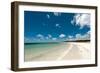 Tropical Beach with Blue Sky and White Sand-Will Wilkinson-Framed Photographic Print