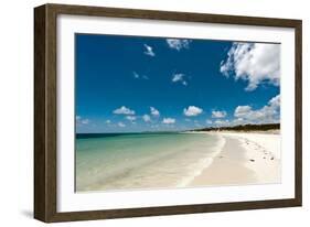 Tropical Beach with Blue Sky and White Sand-Will Wilkinson-Framed Photographic Print