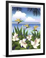 Tropical Beach-Linda Braucht-Framed Giclee Print