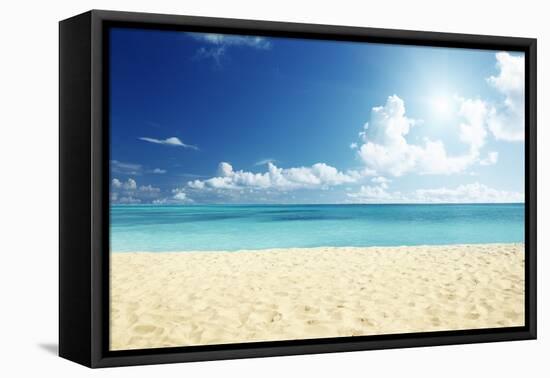 Tropical Beach-Iakov Kalinin-Framed Stretched Canvas