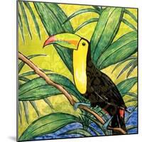 Tropical Bird II-Nicholas Biscardi-Mounted Art Print