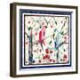 Tropical Birds 2-David Sheskin-Framed Giclee Print