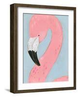 Tropical Birds - Flamingo-null-Framed Giclee Print