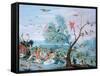 Tropical Birds in a Landscape-Jan van Kessel-Framed Stretched Canvas