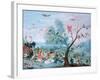 Tropical Birds in a Landscape-Jan van Kessel-Framed Giclee Print