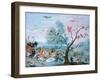 Tropical Birds in a Landscape-Jan van Kessel-Framed Giclee Print