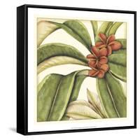 Tropical Blooms and Foliage I-Jennifer Goldberger-Framed Stretched Canvas