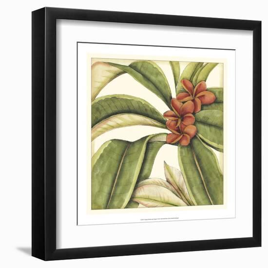 Tropical Blooms and Foliage I-Jennifer Goldberger-Framed Art Print