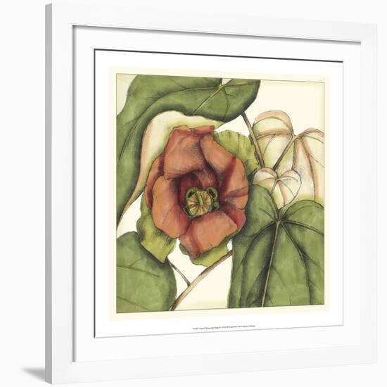 Tropical Blooms and Foliage IV-Jennifer Goldberger-Framed Art Print