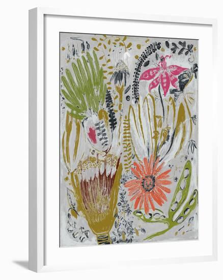 Tropical Blooms I-Maya Woods-Framed Art Print