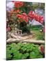 Tropical Blossoms at the Coral Reef Club Entrance, Barbados-Stuart Westmoreland-Mounted Photographic Print