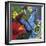 Tropical Blue Butterfly V3-Cindy Wider-Framed Giclee Print