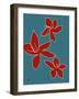 Tropical Blue-Jan Weiss-Framed Art Print