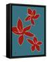 Tropical Blue-Jan Weiss-Framed Stretched Canvas