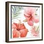 Tropical Blush III-Lisa Audit-Framed Art Print