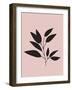 Tropical Blush Pink Leaf III-Jasmine Woods-Framed Art Print