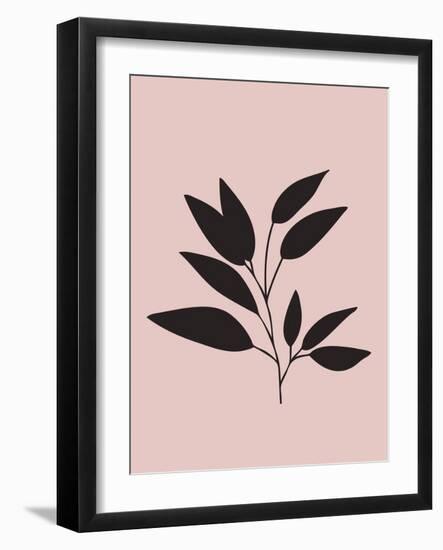 Tropical Blush Pink Leaf III-Jasmine Woods-Framed Art Print