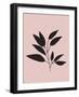 Tropical Blush Pink Leaf III-Jasmine Woods-Framed Art Print