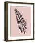 Tropical Blush Pink Leaf-Jasmine Woods-Framed Art Print