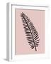 Tropical Blush Pink Leaf-Jasmine Woods-Framed Art Print