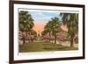 Tropical Boulevard, Galveston, Texas-null-Framed Art Print