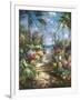 Tropical Breezeway-James Reed-Framed Art Print