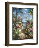 Tropical Breezeway-James Reed-Framed Art Print