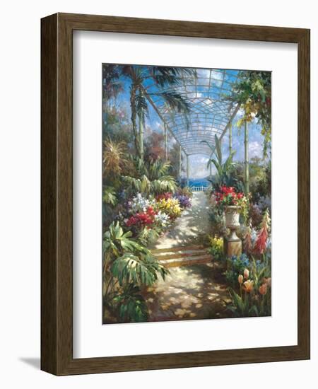 Tropical Breezeway-James Reed-Framed Art Print