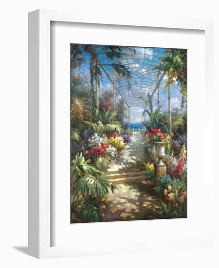 Tropical Breezeway-James Reed-Framed Art Print