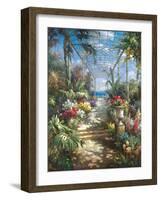 Tropical Breezeway-James Reed-Framed Art Print