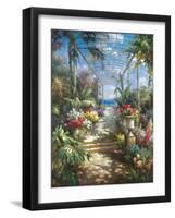 Tropical Breezeway-James Reed-Framed Art Print