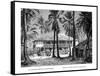 Tropical Building, Port-Au-Prince, Haiti, 19th Century-Vuillier-Framed Stretched Canvas