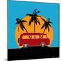 Tropical Camper Van-Petrafler-Mounted Premium Giclee Print