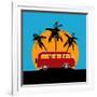 Tropical Camper Van-Petrafler-Framed Art Print