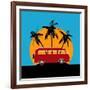 Tropical Camper Van-Petrafler-Framed Art Print