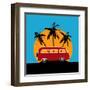 Tropical Camper Van-Petrafler-Framed Art Print