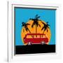 Tropical Camper Van-Petrafler-Framed Art Print