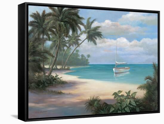 Tropical Cast Away-unknown Chiu-Framed Stretched Canvas