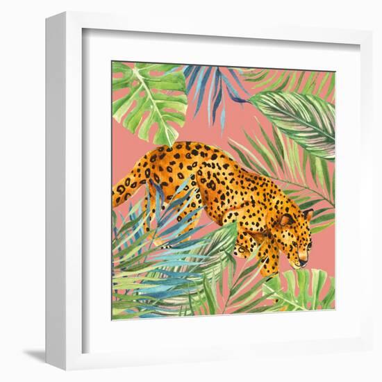 Tropical Cat I-Janet Tava-Framed Art Print